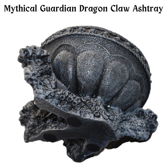 π² Unleash the Mystical: Guardian Dragon Claw Ashtray of Legends in Black πͺ - Picture 9 of 9